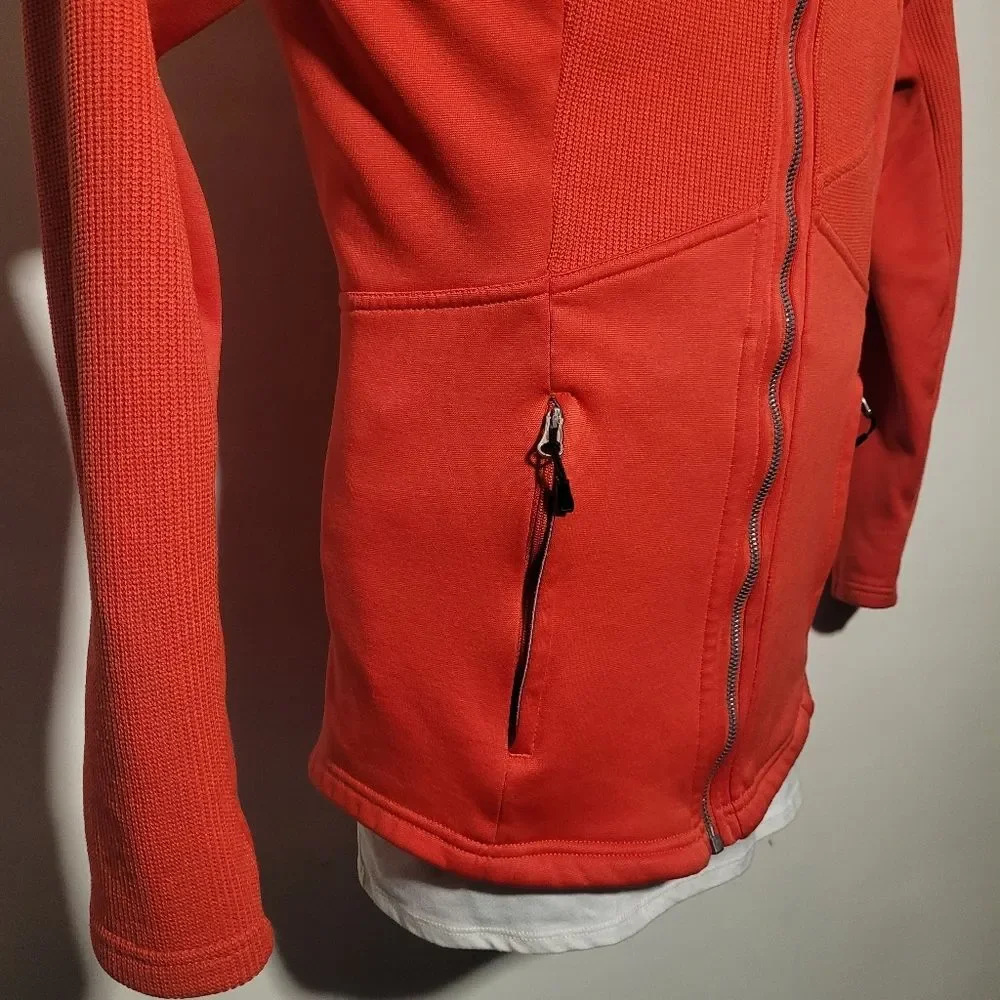 Spyder Men's Orange Full-Zip Hooded Jacket